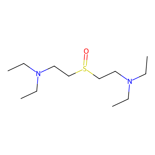 2-[2-(diethylamino)ethylsulfinyl]-N,N-diethylethanamine structure