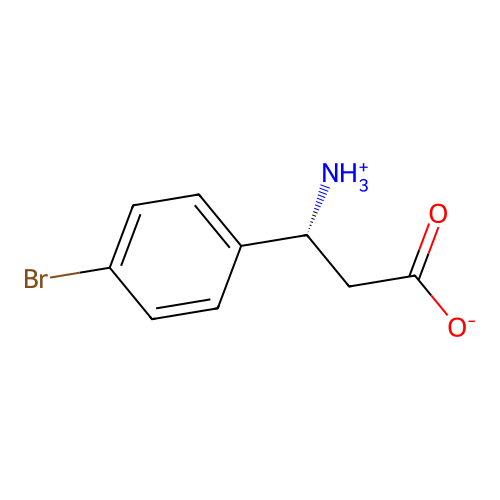 (3R)-3-azaniumyl-3-(4-bromophenyl)propanoate structure