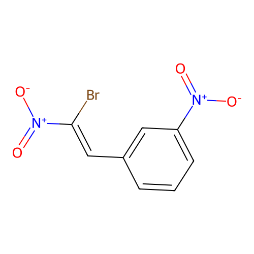 3-((1Z)-2-bromo-2-nitrovinyl)-1-nitrobenzene structure