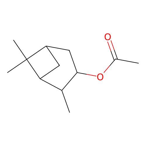 2,6,6-Trimethylbicyclo(3.1.1)hept-3-yl acetate structure