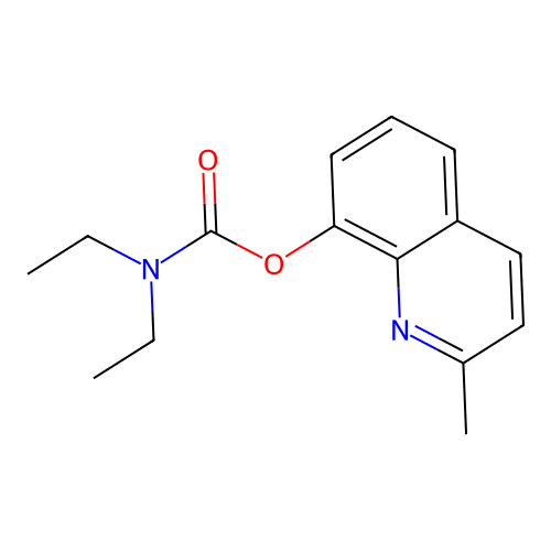 2-Methylquinolin-8-yl diethylcarbamate structure