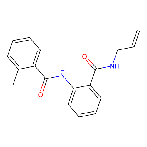 N-allyl-2-[(2-methylbenzoyl)amino]benzamide structure