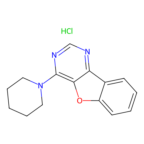 4-(Piperidin-1-yl)benzofuro[3,2-d]pyrimidine hydrochloride structure