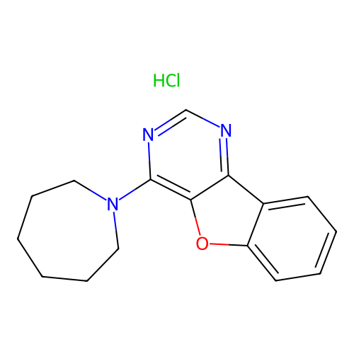 4-(Azepan-1-yl)benzofuro[3,2-d]pyrimidine hydrochloride structure