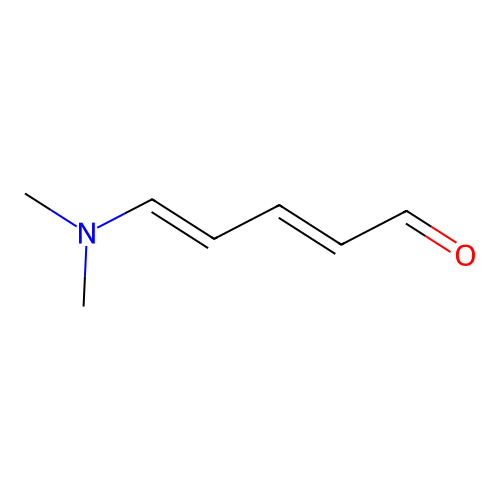 N,N-Dimethylamino-2,4-pentadiene-5-al structure