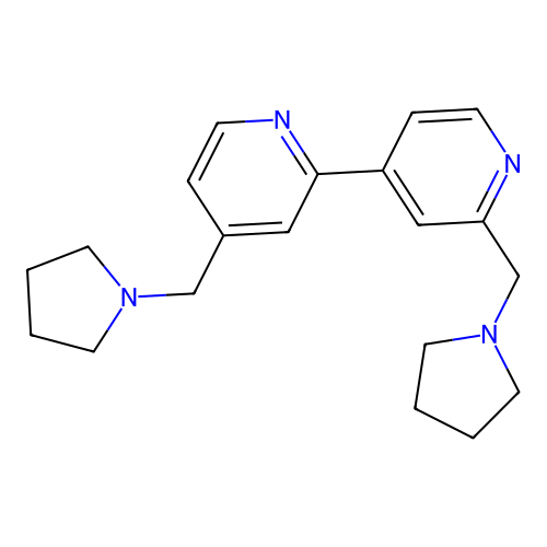 2-(Pyrrolidin-1-ylmethyl)-4-[4-(pyrrolidin-1-ylmethyl)-2-pyridinyl]pyridine structure
