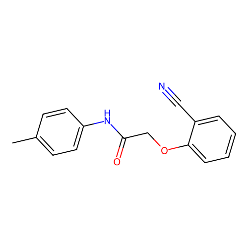 2-(2-cyanophenoxy)-N-(4-methylphenyl)acetamide structure