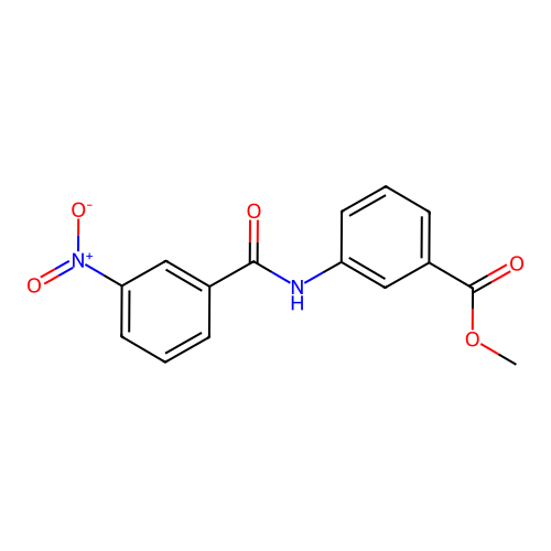 3-(3-Nitro-benzoylamino)-benzoic acid methyl ester structure