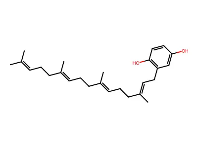 2-(3,7,11,15-Tetramethylhexadeca-2,6,10,14-tetraenyl)benzene-1,4-diol structure