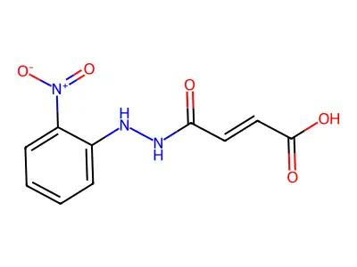 4-[2-(2-Nitrophenyl)hydrazinyl]-4-oxobut-2-enoic acid structure