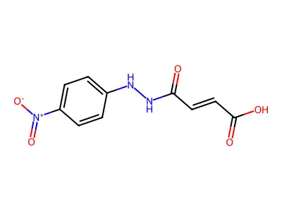 4-[2-(4-Nitrophenyl)hydrazinyl]-4-oxobut-2-enoic acid structure