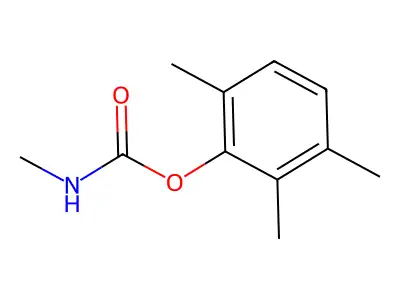 Carbamic acid, methyl-, 2,3,6-trimethylphenyl ester structure