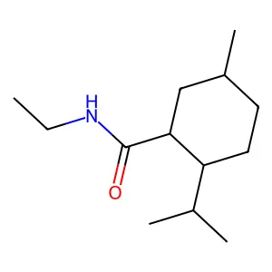 Cyclohexanecarboxamide, N-ethyl-5-methyl-2-(1-methylethyl)- structure
