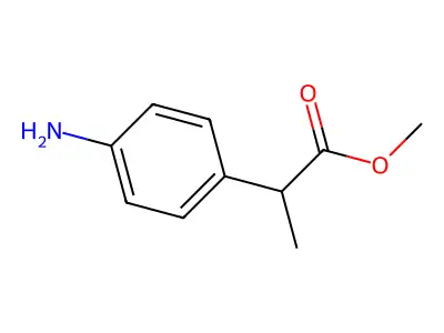 Methyl 2-(4-aminophenyl)propionate structure
