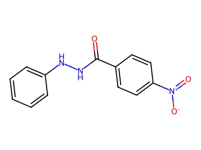 N-(4-nitrobenzoyl)-N'-phenylhydrazine structure