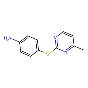 Benzenamine, 4-[(4-methyl-2-pyrimidinyl)thio]- structure