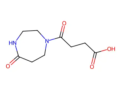 4-Oxo-4-(5-oxo-1,4-diazepan-1-yl)butanoic acid structure