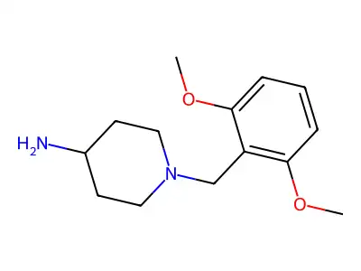 1-(2,6-Dimethoxybenzyl)-N-methylpiperidine-4-amine structure