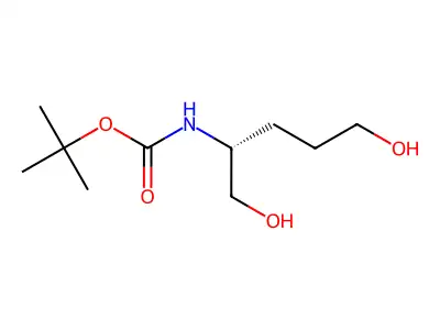 (S)-(-)-2-(Boc-amino)-1,5-pentanediol structure