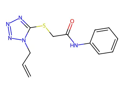 2-((1-allyl-1H-tetrazol-5-yl)thio)-N-phenylacetamide structure