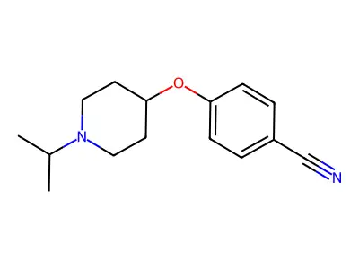 4-(1-Propan-2-ylpiperidin-4-yl)oxybenzonitrile structure