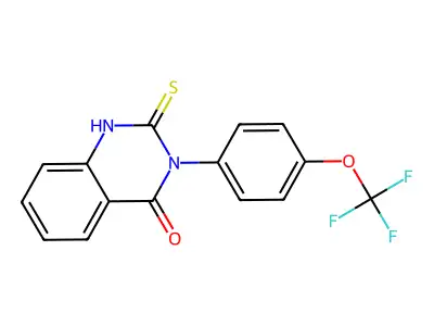 3-(4-Trifluoromethoxyphenyl)-2-thioxo-1,3-dihydroquinazolin-4-one structure