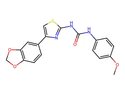 1-(4-(Benzo[d][1,3]dioxol-5-yl)thiazol-2-yl)-3-(4-methoxyphenyl)urea structure