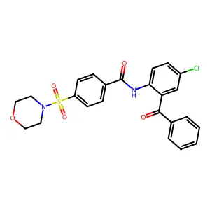 N-(2-benzoyl-4-chlorophenyl)-4-(morpholinosulfonyl)benzamide structure