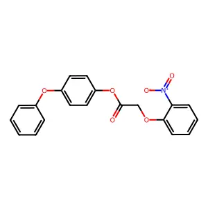 4-Phenoxyphenyl 2-(2-nitrophenoxy)acetate structure