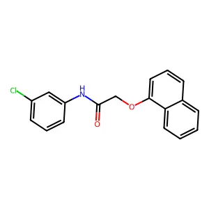 N-(3-chlorophenyl)-2-naphthalen-1-yloxyacetamide structure