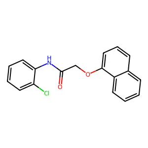 N-(2-chlorophenyl)-2-naphthalen-1-yloxyacetamide structure