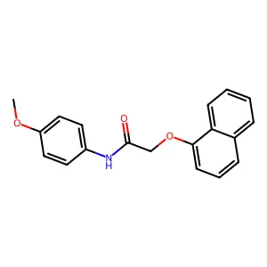 N-(4-Methoxyphenyl)-2-(1-naphthyloxy)acetamide structure
