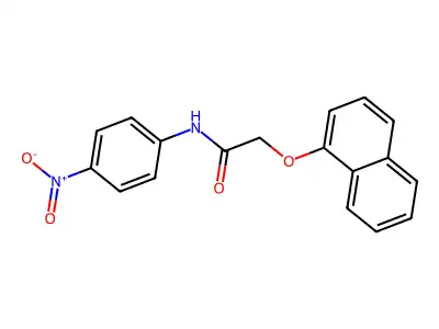2-(naphthalen-1-yloxy)-N-(4-nitrophenyl)acetamide structure