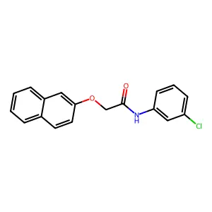 N-(3-chlorophenyl)-2-(2-naphthyloxy)acetamide structure