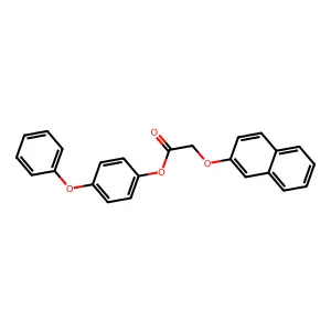 4-Phenoxyphenyl 2-(naphthalen-2-yloxy)acetate structure