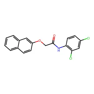 N-(2,4-dichlorophenyl)-2-(2-naphthyloxy)acetamide structure