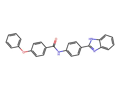 N-(4-(1H-benzo[d]imidazol-2-yl)phenyl)-4-phenoxybenzamide structure