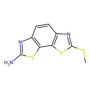 7-(Methylsulfanyl)[1,3]thiazolo[4,5-g][1,3]benzothiazol-2-amine structure