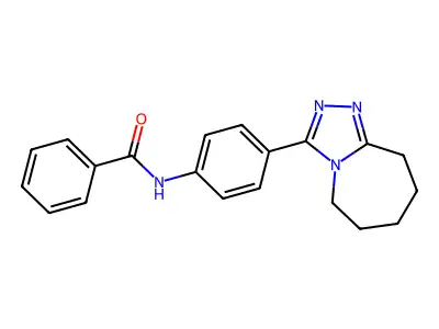 N-[4-(6,7,8,9-tetrahydro-5H-[1,2,4]triazolo[4,3-a]azepin-3-yl)phenyl]benzamide structure