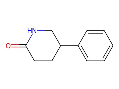 4-Phenyl-delta-valerolactam structure