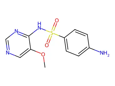 4-amino-N-(5-methoxy-4-pyrimidinyl)benzenesulfonamide structure