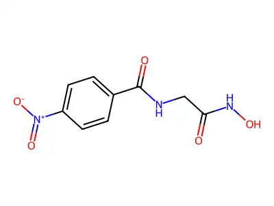 2-(对硝基苯甲酰氨基)乙酰氧肟酸 structure