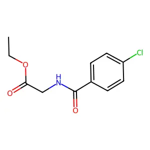 Ethyl 2-[(4-chlorobenzoyl)amino]acetate structure