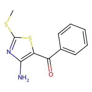 [4-Amino-2-(methylsulfanyl)-1,3-thiazol-5-yl](phenyl)methanone structure