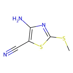 4-Amino-2-(methylsulfanyl)-1,3-thiazole-5-carbonitrile structure