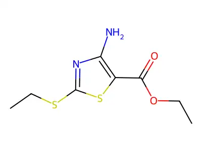 Ethyl 4-amino-2-(ethylsulfanyl)-1,3-thiazole-5-carboxylate structure