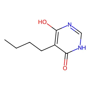 5-Butyl-4,6-pyrimidinediol structure