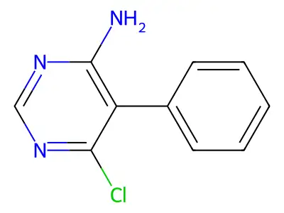 6-Chloro-5-phenyl-pyrimidin-4-ylamine structure