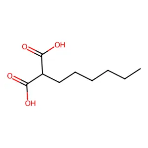 己基丙二酸 structure