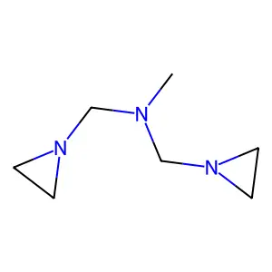 Aziridine, 1,1'-((methylimino)dimethylene)bis- structure